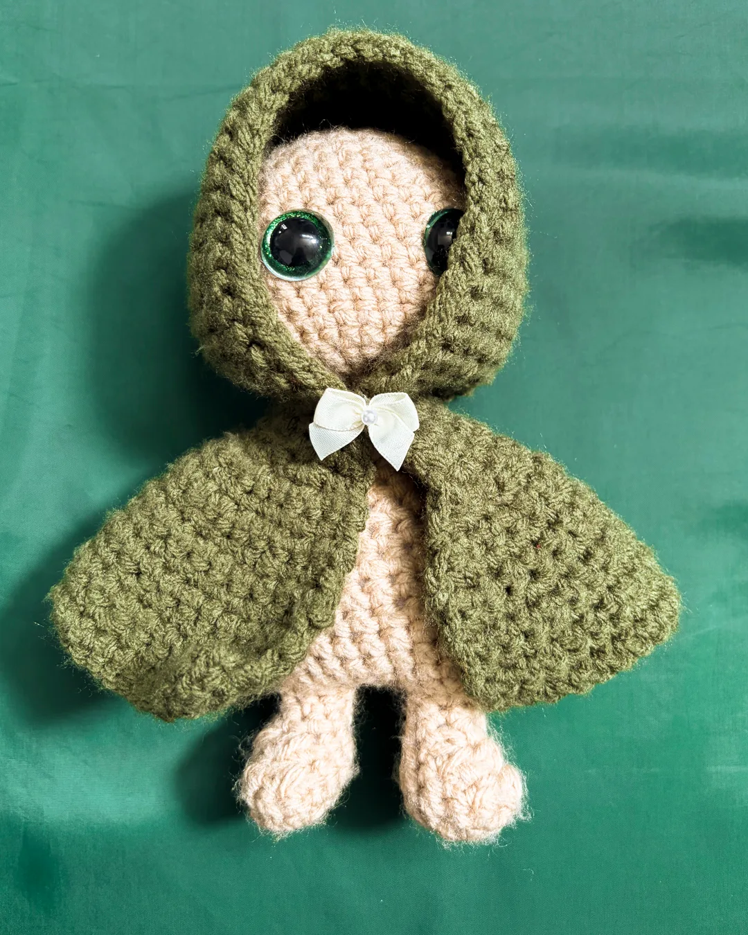 Doll in a Green Hooded Cloak