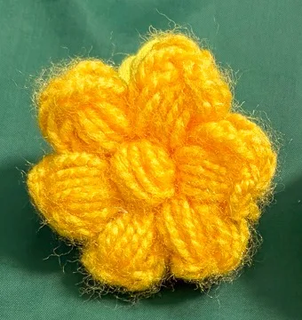 Yellow Flower Hair Tie